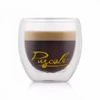 Pascale 80ml סט שישיית כוסות אספרסו עם דופן כפולה פסקל