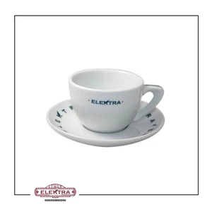 כוס קפוצינו פלוס צלוחית מותג אלקטרה Elektra Cappuccino Cups חרסינה