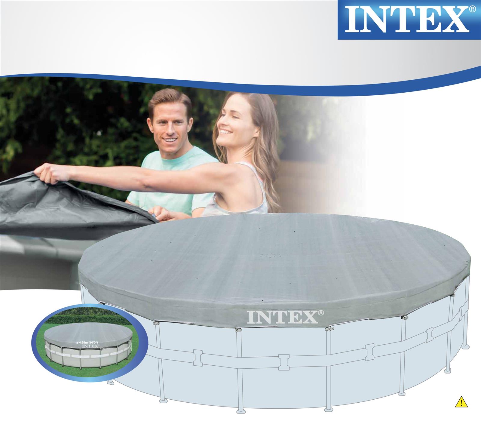 כיסוי לבריכה צינורות אולטרה 488 ס"מ INTEX 28040