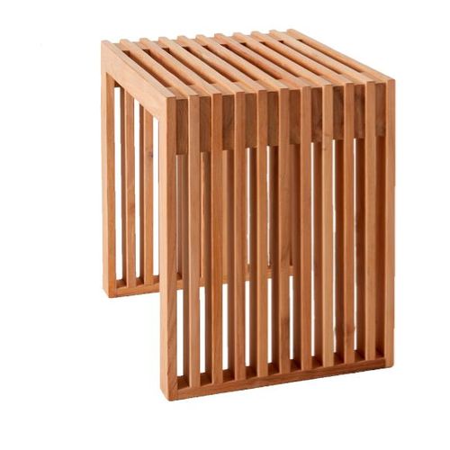 ספסל מעוצב קטן עץ טיק RIB bench