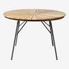 שולחן עץ טיק עגול קוטר 110 ס"מ ELLEN table