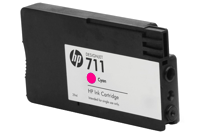 מחסנית דיו 711 אדום HP 711 Magenta Ink Cartridge CZ131A מקורי