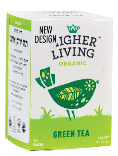 תה ירוק אורגני higher living (20 יח')