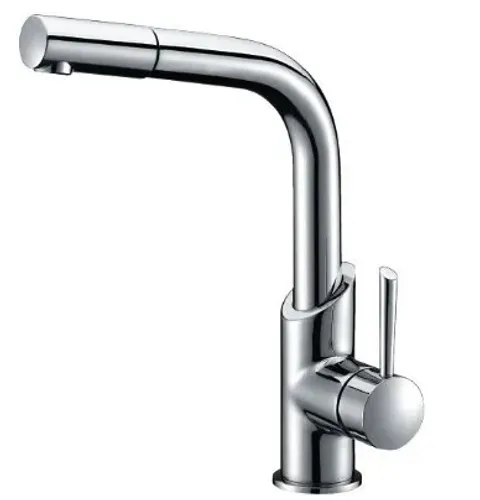 ברז מטבח נשלף לורד UP56A63C עם פיה נשלפת, מותג מיובי, גימור כרום.