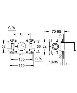 גוף פנימי 35028000 GROHE
