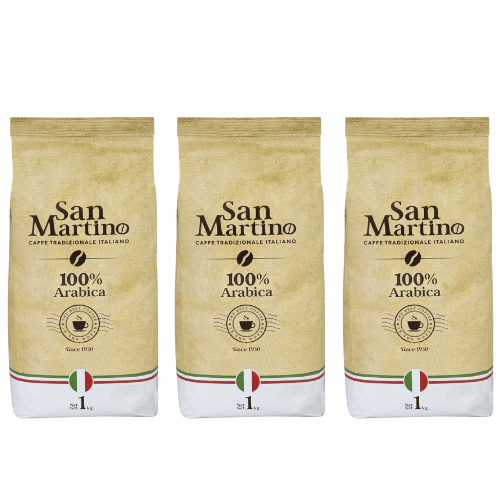 3 ק"ג פולי קפה San Martino 100% Arabica סאן מרטינו