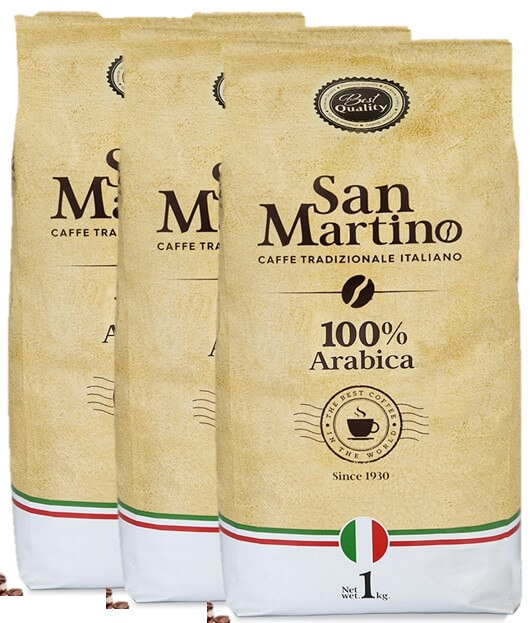 3 ק"ג פולי קפה San Martino Top Quality סאן מרטינו
