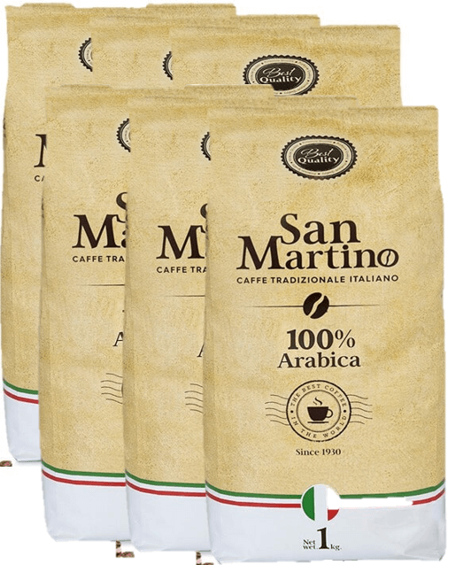 6 ק"ג פולי קפה San Martino Top Quality סאן מרטינו