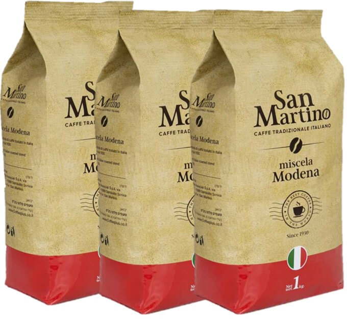 3 ק"ג פולי קפה San Martino modena סאן מרטינו