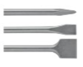 סט אזמלים קצרים SDS-PLUS לפטישון, 3 יחידות
