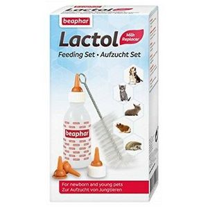 סט הנקה בקבוק, 3 פיות ומברשת לניקוי ביהפר Beaphar Lactol