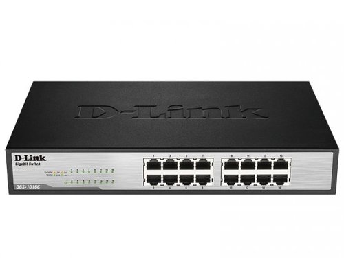 מתג לא מנוהל D-Link DGS-1016C 16 Ports Gigabit 10/100/1000Mbps