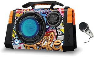 מערכת קריוקי ניידת עם מיקרופון חוטי GPlus 30W BeatBox