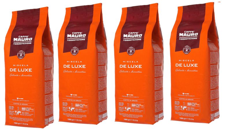 4 ק"ג פולי קפה מאורו דה לוקס Mauro De Luxe