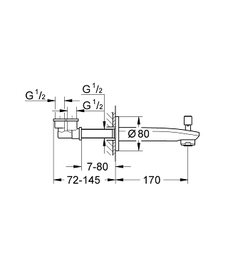 פיית מילוי 13277002 EUROSTYLE COSMOPOLITAN כרום GROHE