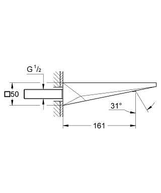 פיית מילוי 13299000 ALLURE BRIILLIANT כרום GROHE