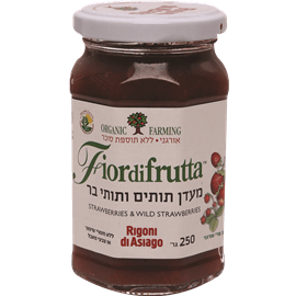 מעדן תותים ותותי בר אורגני- ריגוני די אסיאגו (250 גר