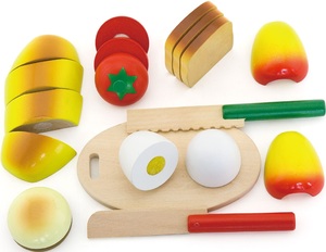 סט ארוחת בוקר עם קרש חיתוך מעץ מלא 18 חלקים