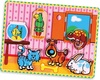 פאזל לפעוטות מעץ עבה במיוחד 6 חלקים - חיות מחמד