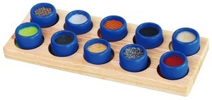 לוח מישוש, מגע והתאמת מרקמים לפעוטות מעץ מלא 10 חלקים