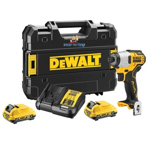 מברגת אימפקט ללא פחמים DCF801D2 כולל 2 סוללות 2AH דיוולט