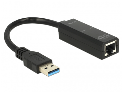 מתאם רשת ל-USB 3.0 של חברת Delock במהירות Giga