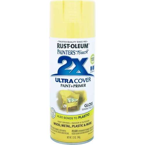 ספריי צבע X2 גוון Gloss Warm Yellow rust oleum rust oleum חומרי