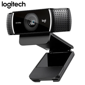 מצלמת רשת Logitech C922, תפס אוניברסלי וגם חצובה שולחנית