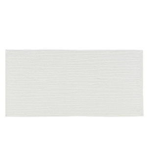 מגבת פסים בינונית לבן שלג LINDANO Bath towel