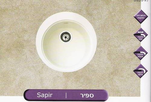 כיור מטבח קטן עגול-מידות 47 ס
