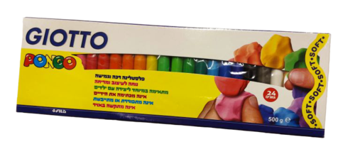 פלסטלינה רכה של חברת GIOTTO סט 24 גוונים