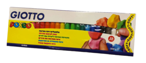 פלסטלינה רכה של חברת GIOTTO סט 24 גוונים