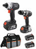 סט אימפקט + מברגה ליתיום HUNTER 18V 3mH Brushless