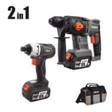 סט פטישון +אמפקט HUNTER 18V 3.0Ah bl