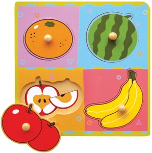 פאזל כפתורים 4 חלקים - פירות
