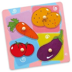 פאזל כפתורים 4 חלקים - ירקות