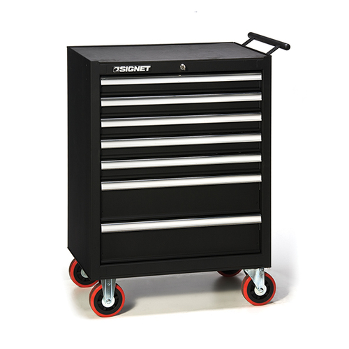 עגלת עבודה 7 H.D מגירות שחור SIGNET