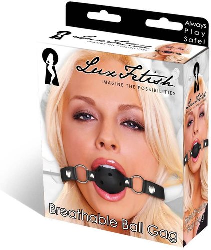 מחסום פה גאג בול נושם Lux Fetish Silicone Gag ball 