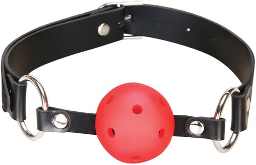 מחסום פה גאג בול נושם Lux Fetish Silicone Gag ball  אדום