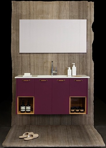 ארון אמבטיה תלוי אפוקסי דגם ORCHID מידה 90 ס