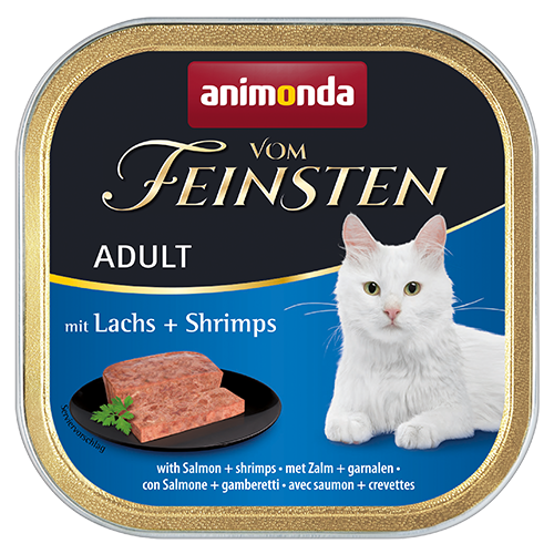 מעדן אנימונדה לחתול פטה סלמון שרימפס