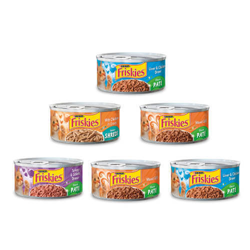 מעדן לחתול פריסקיס מגוון 24 יחידות Friskies 