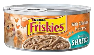 מעדן לחתול פריסקיס בטעם עוף ברוטב Friskies