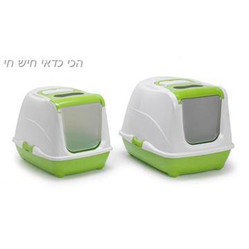 שירותים לחתול גדול סגור עם גג נפתח מודרנה לארג' L