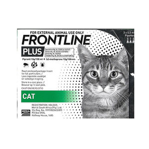 נגד פרעושים לחתול - טיפות פרונטליין פלוס front line plus