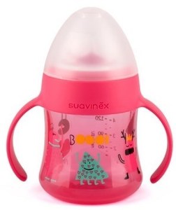  בקבוק שתיה שלב 1 ורוד SUAVINEX