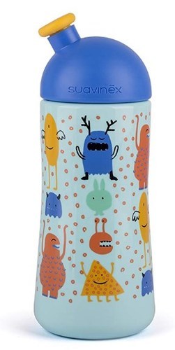  בקבוק שתיה פטמת כחול SUAVINEX