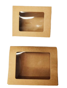 קופסאות קטנות עם חלון, לאריזות מתנה, 12 יחידות