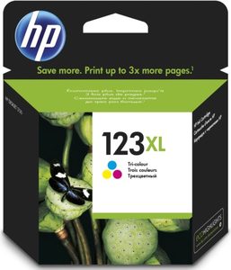 ראש דיו צבעוני HP-123XL מקורי