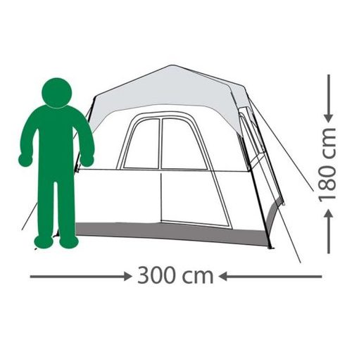 אוהל בן רגע  משפחתי RAPID CABIN 6 ,Go Nature